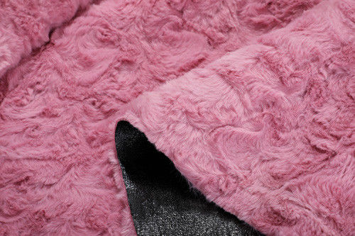 Fırça Yapıştırılmış Polar Kumaş Yapıştırılmış Kaplama Tavşan Saçı Yapıştırılmış Polyester