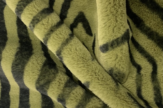 Baskılı İmitasyon Tavşan Kürk %100 Polyester 150cm CW Veya Ayarlanabilir