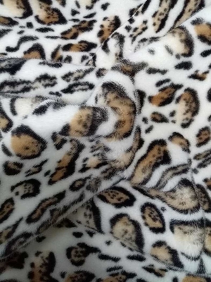 680GSM Leopard Baskı Polyester Kumaş Eşsiz Moda İçin 100% Polyester Kumaş