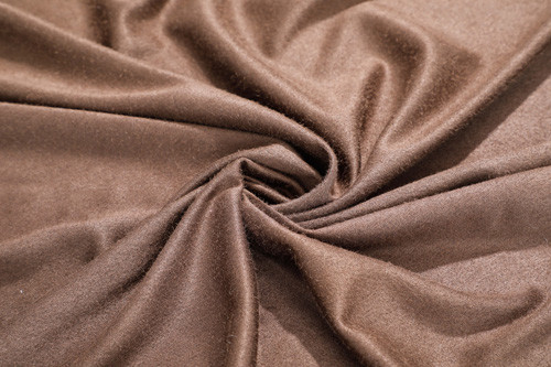 Kahverengi 150cm Suni Deri Nubuk Kumaş, Katı Mikrofiber Faux Süet