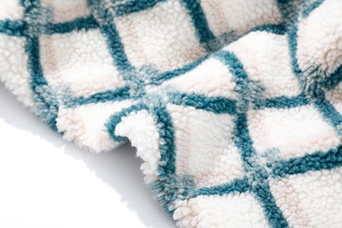 Desen Faux Sherpa Kumaş 500m, Jakarlı Polyester Sherpa Kumaş