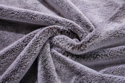 Kahverengi Katı Faux Kürk Tavşan Polyester Kumaş 150cm Ayarlanabilir
