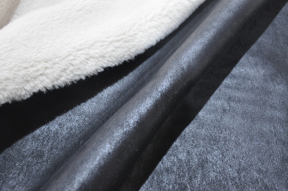Katı Sherpa Katı Pu Gümrüklü Polar Kumaş 660gsm Kürk Çift Taraflı Yapıştırıcı