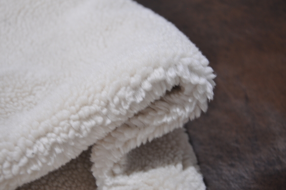 520gsm Kürk Katı Sherpa Katı Pu %100 P Yapıştırılmış Polar Kumaş