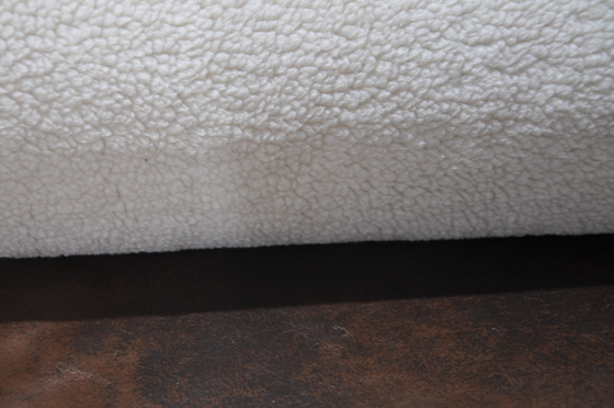 520gsm Kürk Katı Sherpa Katı Pu %100 P Yapıştırılmış Polar Kumaş