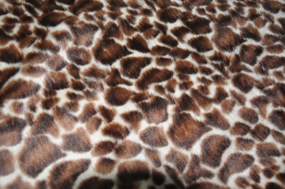 Eşsiz Moda% 100 Polyester Kumaş İçin 530gsm Leopar Baskı Polyester Kumaş