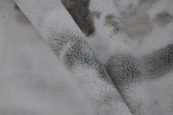 100 P Polyester Katı Sherpa Faux Fur Kumaş 150cm Sıcak