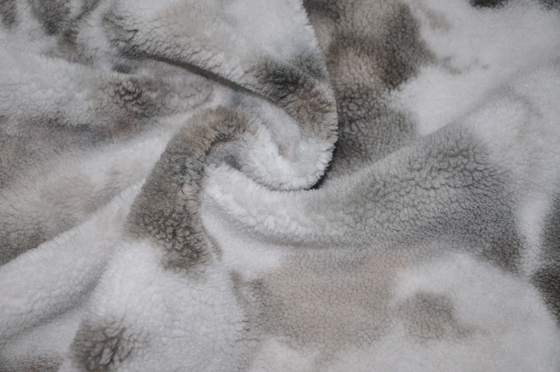 100 P Polyester Katı Sherpa Faux Fur Kumaş 150cm Sıcak