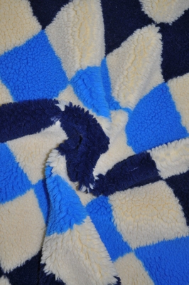 Jakarlı %100 Polyester Sherpa Kumaş Suni 150cm Ayarlanabilir 535gsm