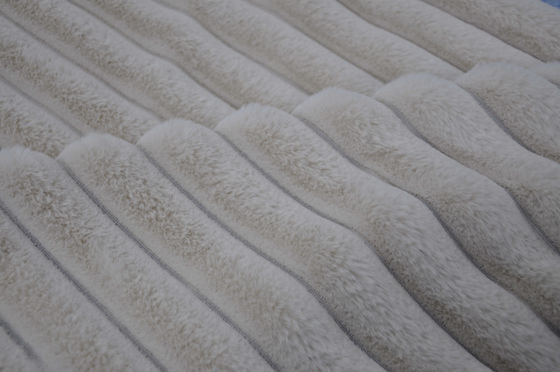 Oluklu Tavşan Kürk 100Polyester 150cm CW Veya Ayarlanabilir