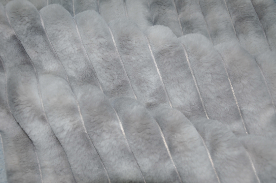 Baskılı İmitasyon Tavşan Kürk %100 Polyester 150cm CW Veya Ayarlanabilir