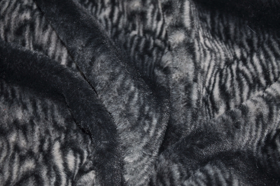 Baskılı İmitasyon Tavşan Kürk %100 Polyester 150cm CW Veya Ayarlanabilir