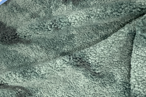 Jakarlı Suni Sherpa Kumaş Kareli Polyester Kürk Desenli 460gsm