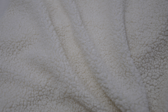 %100 Polyester 150cm CW Veya Ayarlanabilir 310gsm Suni Sherpa Kumaş