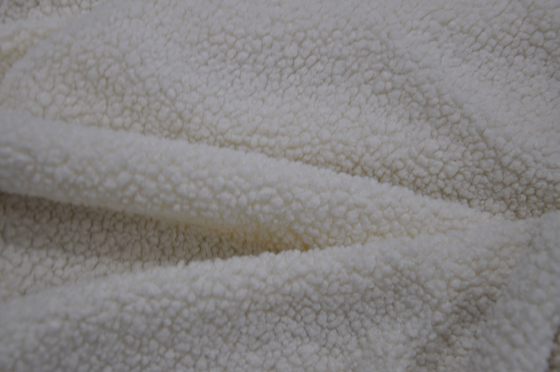 %100 Polyester 150cm CW Veya Ayarlanabilir 310gsm Suni Sherpa Kumaş