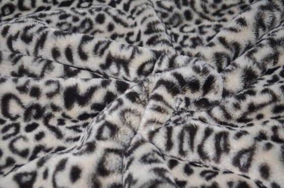 Eşsiz Moda İçin Lüks Leopar Baskı% 100 Polyester Kumaş