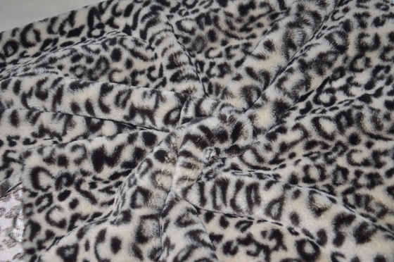 Eşsiz Moda İçin Lüks Leopar Baskı% 100 Polyester Kumaş
