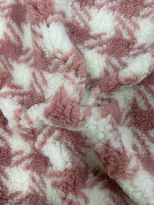Jacquard % 100 Polyester Sherpa Kumaş 150cm Düzenlenebilir 400 GSM