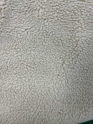 100% Polyester Sahte Sherpa Kumaş 150cm CW Ya da Düzenlenebilir 500gm