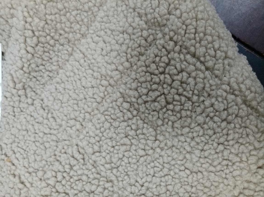 Jacquard Şablonu 100% Polyester Sahte Sherpa Kumaş 150cm CW veya Düzenlenebilir Genişlik