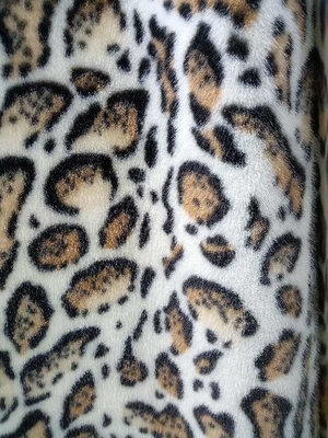 680GSM Leopard Baskı Polyester Kumaş Eşsiz Moda İçin 100% Polyester Kumaş