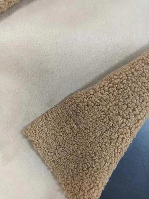 760 gramlık örgü Teddy kıvırcık yumuşak kumaş bileşik süet aynı renkte