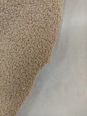 760 gramlık örgü Teddy kıvırcık yumuşak kumaş bileşik süet aynı renkte